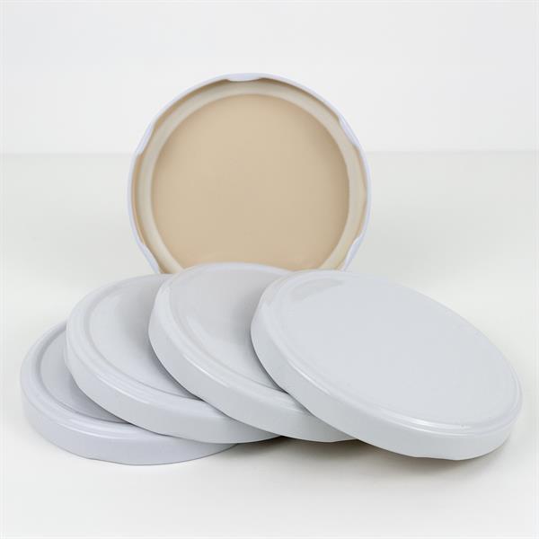 Extra skruvlock 100 mm – BPA-fritt lock till syltburkar och förvaringsburkar (5 st)