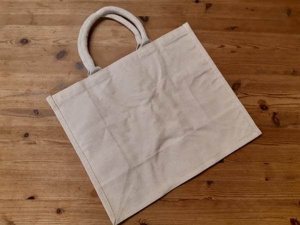 Indkøbsnet fremstillet af bomuld, 43 x 19 cm, 1 stk