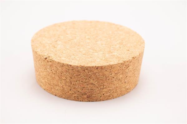 Konisk korkprop. Dia. bund 65 mm, dia. top 70 mm, 2 stk