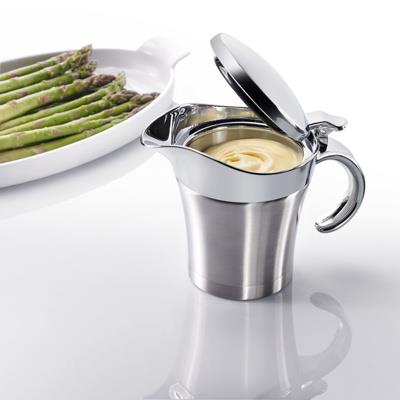 Termosaucekanna med låg, rustfrit stål, 0,5 liter, 1 stk