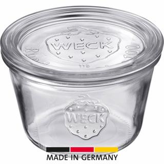 Weck glas med glaslåg, konisk, dia. 100 mm, 250 ml