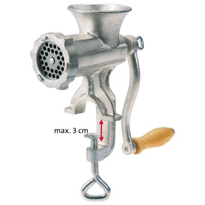 Köttkvarn i galvaniserat stål – klassisk manuell köttkvarn